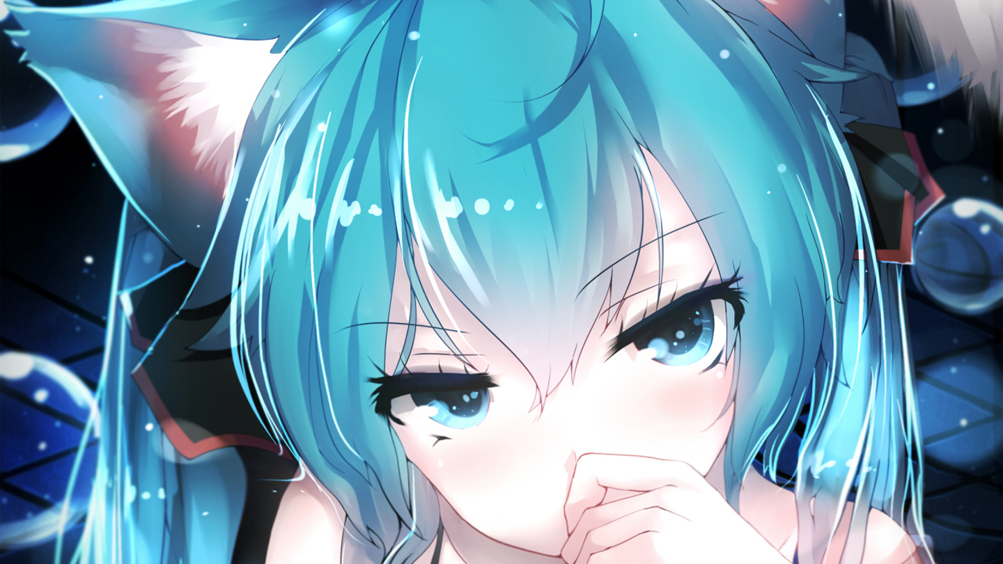 Adorable HDQ Backgrounds of Hatsune Miku, 1440x810